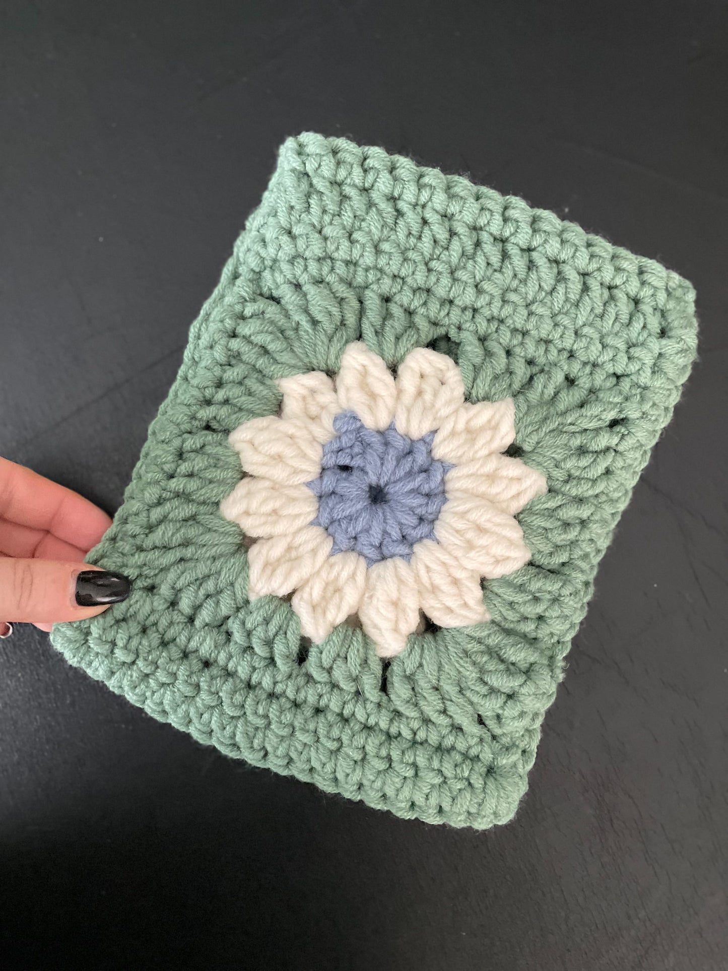 Sage Daisy E-Reader Cover